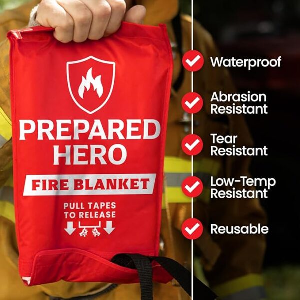 Emergency fire blanket